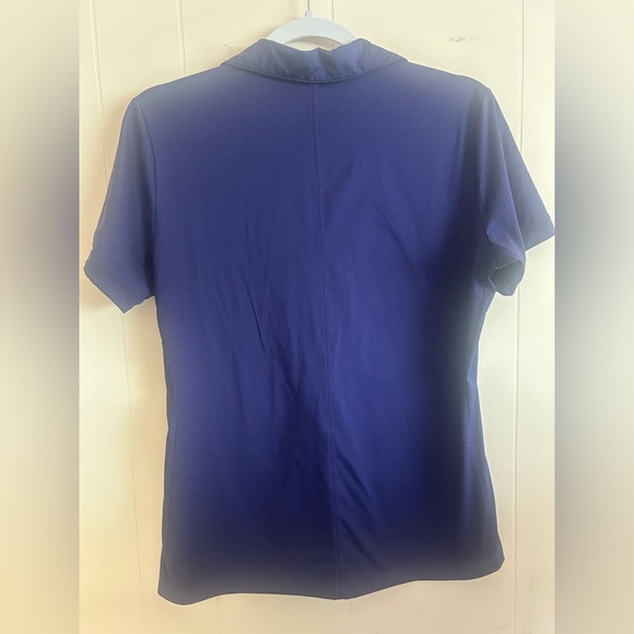 Nike Golf, size M, dri-fit polo short sleeve shirt, purple/blue Color - Picture 6 of 6